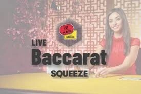 Enjoy Baccarat Squeeze by Evolution – logo hosted on spin247.fr