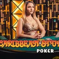 Caribbean Stud Poker game by Evolution – logo hosted on Spin247 Casino