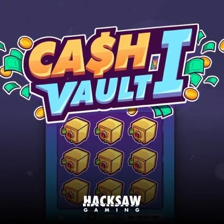 Cash Vault I online game logo by Hacksaw Gaming on spin247.fr
