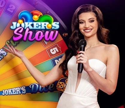 Joker’s Show logo by Skywind Group at Spin247 Casino