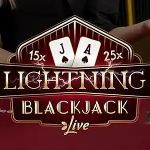 Official Live Dealer logo: Lightning Blackjack by Evolution at Spin247 Casino