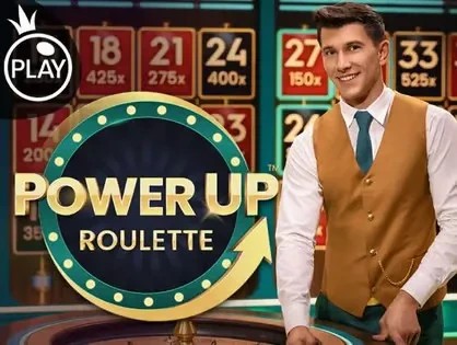 Power UP Roulette game by Pragmatic Play – logo hosted on Spin247 Casino