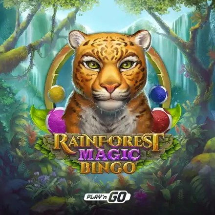 Rainforest Magic Bingo by Play'n GO, showcased at spin247.fr – game logo