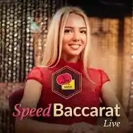 Speed Baccarat A online game logo by Evolution on spin247.fr
