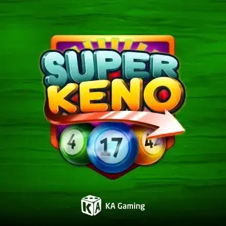 Super Keno slot visual from KA Gaming available on spin247.fr